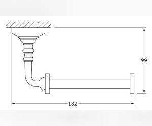 Бумагодержатель 3SC Stilmar STI 621, античная медь