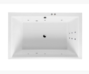 Ванна гидромассажная Excellent Crown Lux 190 x 120 см, LINE, хром, каркас в подарок