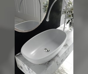 Раковина TEFIA Soft Rock 63 Х 34,5 Белый матовый HOLBI