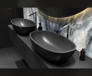 Раковина TEFIA Soft Rock Color 63 Х 34,5 RAL* палитра RAL HOLBI