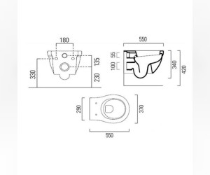 Подвесной унитаз GSI Classic 871211