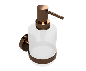 CORAL: Настенный дозатор для жидкого мыла (стекло) вариант MINI 200 мл Bemeta