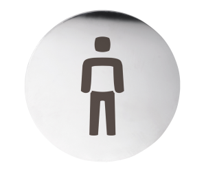 Табличка – Для мужчин, круг, глянец Bemeta