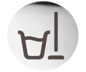 Табличка – Помещение уборочного инвентаря, круг, глянец Bemeta