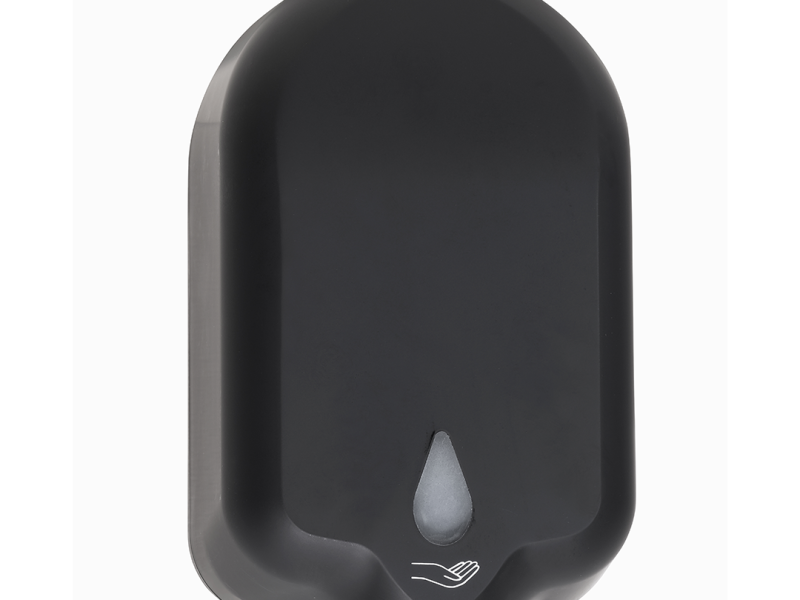 Автоматический диспенсер для антисептика, 1200 мл, пластик, черный Bemeta