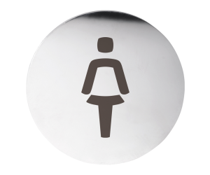 Табличка – Для женщин, круг, глянец Bemeta