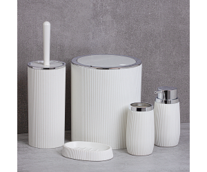 Комплект аксессуаров для ванных комнат (5 шт.), белый Bemeta