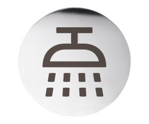 Табличка – Душ, круг, глянец Bemeta