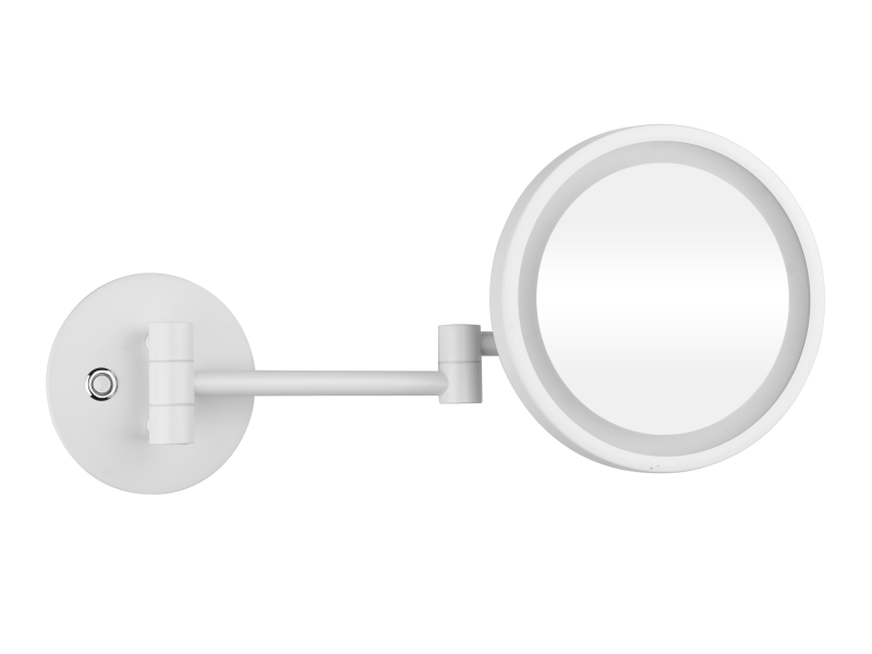 WHITE: Косметическое зеркало с подсветкой Ø160 мм Bemeta