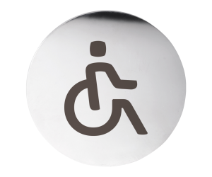 Табличка – Для инвалидов, круг, глянец Bemeta