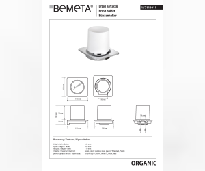 ORGANIC: Держатель зубной щетки Bemeta