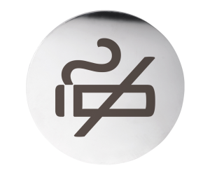 Табличка – Курение запрещено, круг, глянец Bemeta