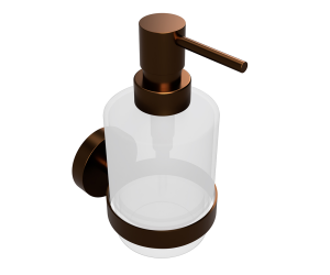 AMBER: Настенный дозатор для жидкого мыла (стекло) вариант MINI 200 мл Bemeta