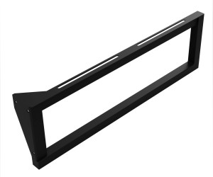 Кронштейн для умывальника с полотенцедержателем левый 490 мм, черный Bemeta